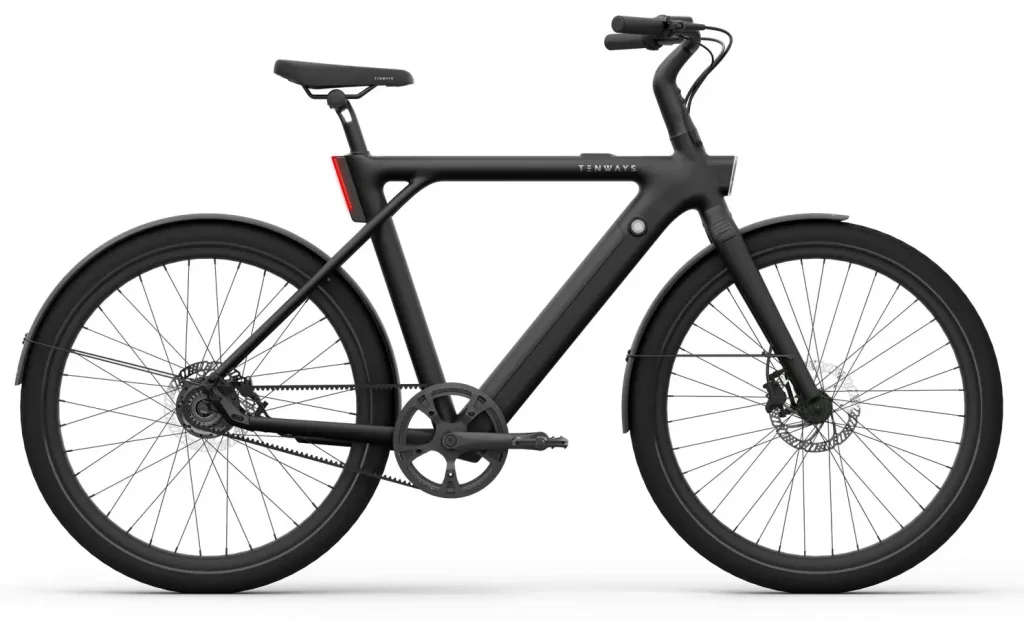 tenways cgo009 urban e bike riemenantrieb schwarz